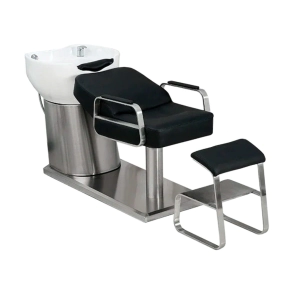 LAVACABEZAS LEICESTER BASE PLATEADA TAPIZ NEGRO BACHA NEGRA