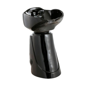 COLUMNA LAVACABEZA DUBLIN BACHA CER&Aacute;MICA NEGRA