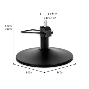 BASE HIDR&Aacute;ULICA REDONDA NEGRA