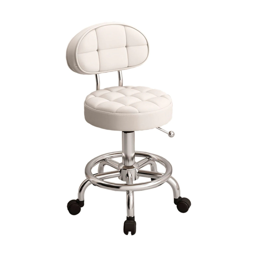 TABURETE CON RESPALDO CARPI BLANCO