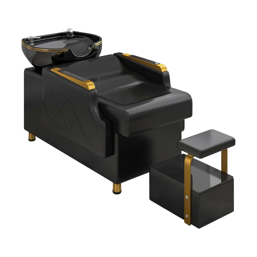 LAVACABEZAS PRAGA NEGRO BACHA CERAMICA NEGRA