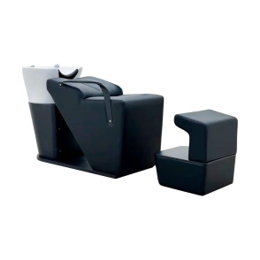 LAVACABEZAS ROMA TAPIZADO NEGRO BACHA CERAMICA NEGRA