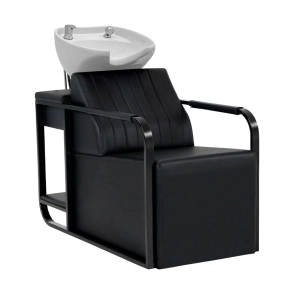 LAVACABEZAS LIVERPOOL TAPIZADO NEGRO BACHA CERAMICA NEGRA