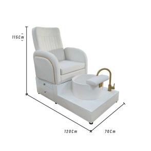 SILLON DE PEDICURIA GLASGOW BLANCO