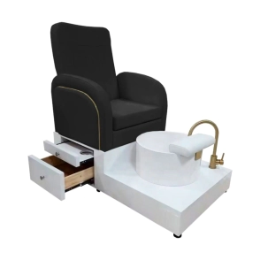 SILLON DE PEDICURIA GLASGOW NEGRO