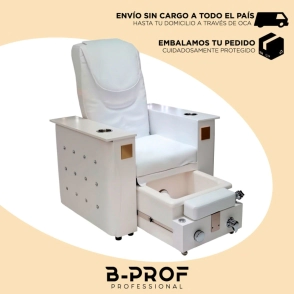 SILLON DE PEDICURIA BELFAST BLANCO