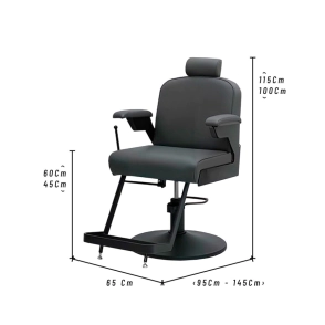 SILL&Oacute;N BARBERO MARSELLA BASE NEGRA TAPIZADO NEGRO