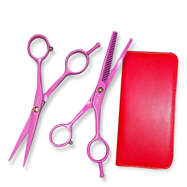 KIT ASHO DE TIJERAS CORTE Y PULIR ROSA