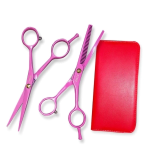 KIT ASHO DE TIJERAS CORTE Y PULIR ROSA