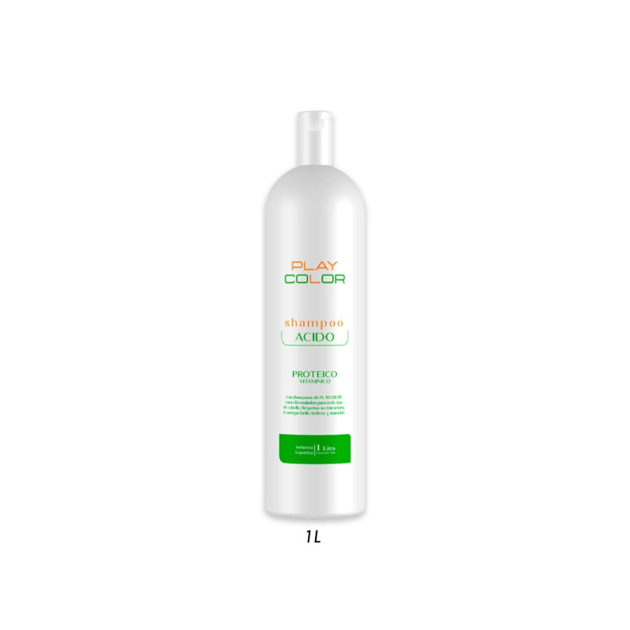 PLAY COLOR SHAMPOO ACIDO PROTEICO VITAMINICO 1L
