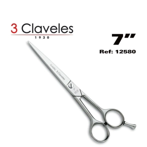 3 CLAVELES TIJERA MICRODENTADA DE 7" 12580