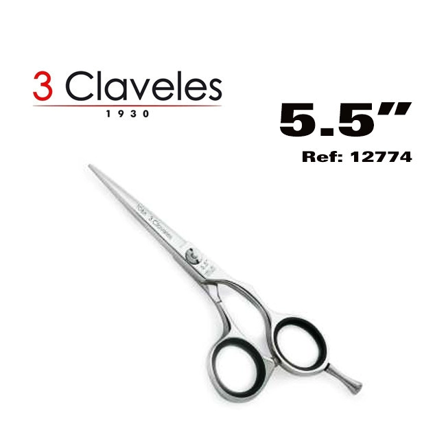 3 CLAVELES TIJERA TOBA FILO NAVAJA 5.5" 12777
