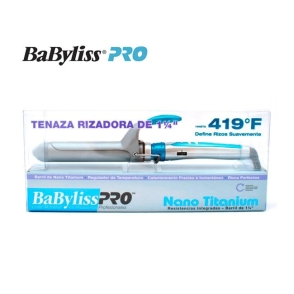 BABYLISS PRO BUCLERA TENAZA RIZADORA NANO TITANIUM 1/4
