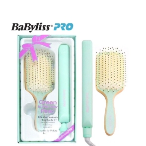 BABYLISS PRO GREEN IS THE NEW PINK PLANCHITA  CEPILLO
