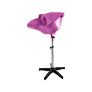 LAVACABEZAS EUROSTIL PORTATIL CON PIE Y DESAG&Uuml;E | ROSA