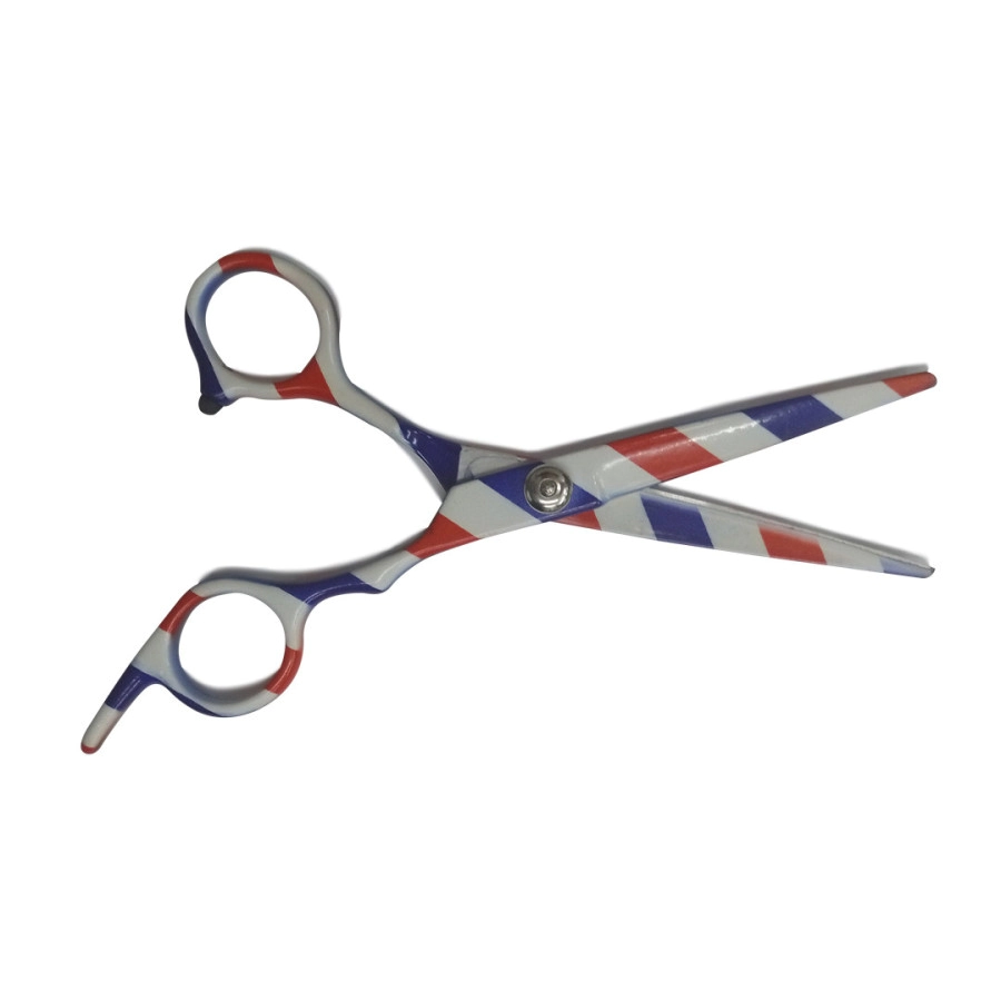 TIJERA DE CORTE TRICOLOR BARBERO