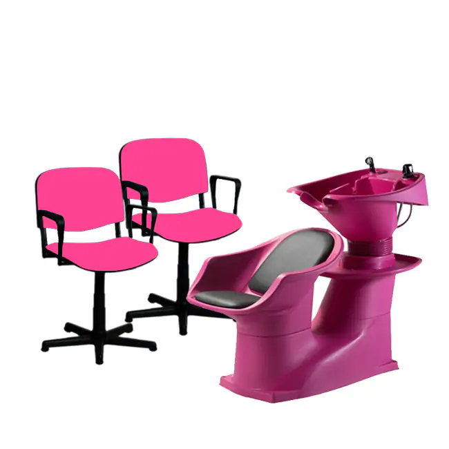 COMBO: 2 SILLONES MILANO ESTANDAR + LACAVABEZA MONOCOMANDO FUSCIA